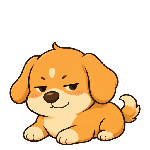 Pipipong Official Dog in the idle state