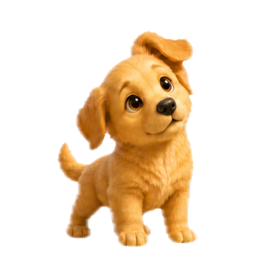 Pipipong Official Dog in the listening state