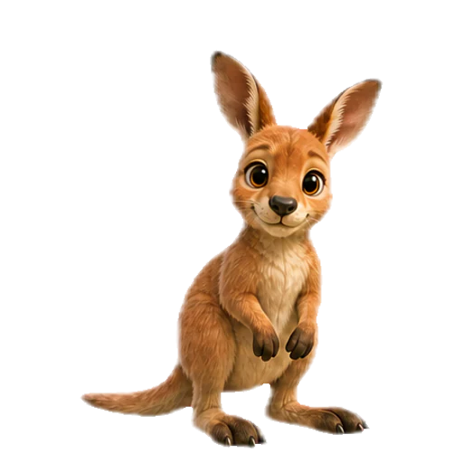 Pipipong Official Kangaroo in the idle state