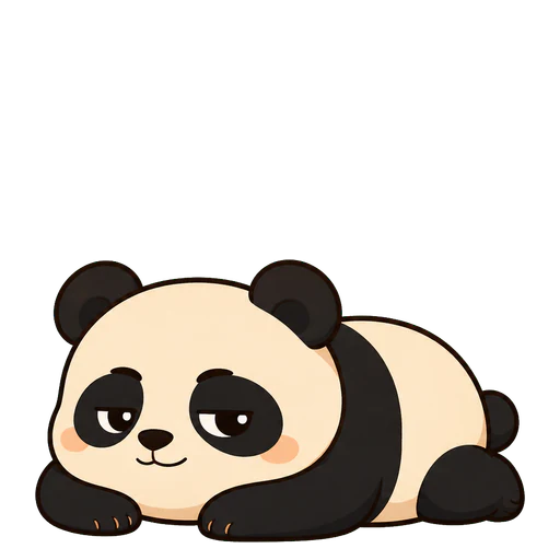 Pipipong Official Panda in the idle state
