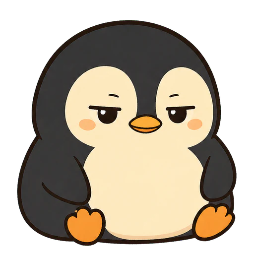 Pipipong Official Penguin in the idle state